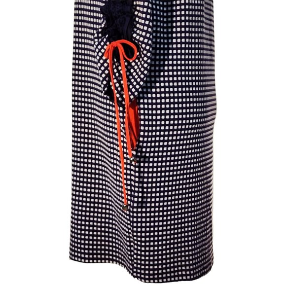 NWT: Tricot Chic Navy & White Checkered Plaid Tunic Dress Made in Italy - Picture 8 of 12